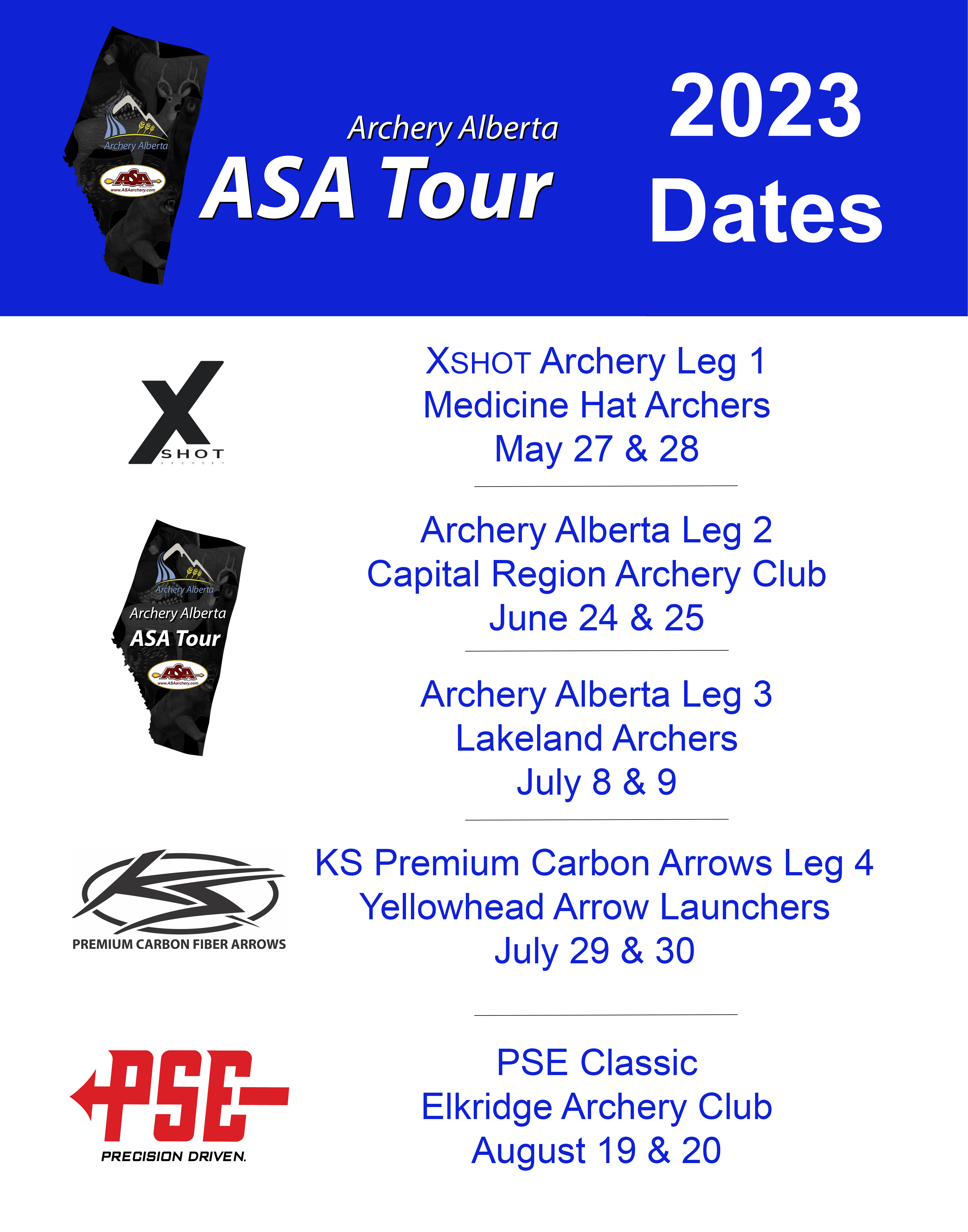ASA Tour Dates